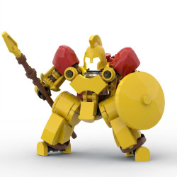 Onebrick OB-1010 Xếp hình lắp ráp ghép mô hình Chiến binh Hy Lạp nhỏ phát sáng