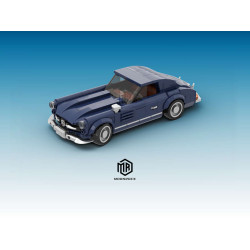 Onebrick OB-1028 Mercedes-benz 300SL Classic_Dark Blue Xếp hình lắp ráp ghép mô hình Mercedes Benz 300SL phiên bản màu xanh đậm