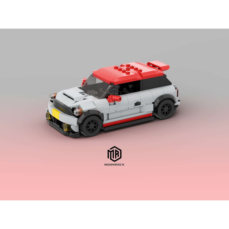 Onebrick OB-1030 Mini Cooper S R56_light bluish gray Xếp hình lắp ráp ghép mô hình Mini Cooper S R56