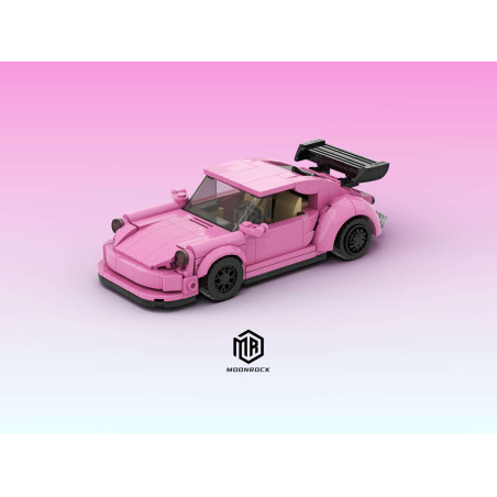 Onebrick OB-1032 Porsche 911 rwb_Dark pink Xếp hình lắp ráp ghép mô hình Porsche 911 RWB