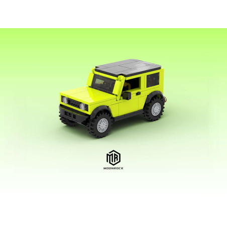 Onebrick OB-1033 SUZUKI Jimny_JB74_Lime Xếp hình lắp ráp ghép mô hình Suzuki Jimny