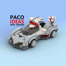 Onebrick OB-1062-04 Xếp hình lắp ráp ghép mô hình Công thức cực kỳ thông minh: Xe nguyên mẫu Aslada Thor