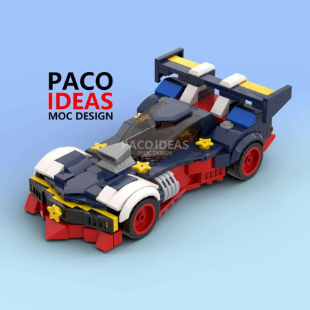Onebrick OB-1062-11 Xếp hình lắp ráp ghép mô hình Công thức cực thông minh: chạy xe cơ bắp RS American