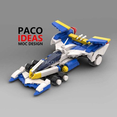 Onebrick OB-1062-21 Xếp hình lắp ráp ghép mô hình Công thức cực kỳ thông minh: Super Aslada-AKF11