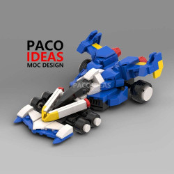 Onebrick OB-1062-22 Xếp hình lắp ráp ghép mô hình Công thức trí tuệ cao: Super Asrada-01C Thor