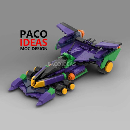 Onebrick OB-1062-28 Xếp hình lắp ráp ghép mô hình Công thức trí tuệ cao: Super Aslada AKF11-Unit 1 Phối màu