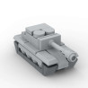 Onebrick OB-1075 Xếp hình lắp ráp ghép mô hình Cờ vua chiến tranh xe tăng nhỏ