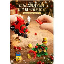 Forange FC8177 Xếp hình lắp ráp ghép mô hình Bộ sưu tập nhỏ: Mặt dây chuyền Giáng sinh TINY 12 kiểu