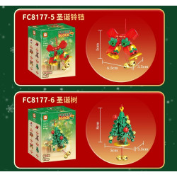 Forange FC8177 Xếp hình lắp ráp ghép mô hình Bộ sưu tập nhỏ: Mặt dây chuyền Giáng sinh TINY 12 kiểu
