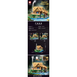 DK 6035 Dwarf Watermill Xếp hình lắp ráp ghép mô hình nhà máy nước lùn
