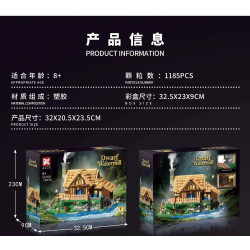 DK 6035 Dwarf Watermill Xếp hình lắp ráp ghép mô hình nhà máy nước lùn