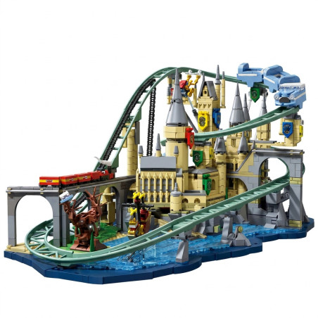 DK 80034 Magic Roller Coaster Xếp hình lắp ráp ghép mô hình Tàu lượn lâu đài ma thuật