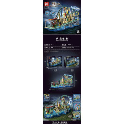 DK 80034 Magic Roller Coaster Xếp hình lắp ráp ghép mô hình Tàu lượn lâu đài ma thuật