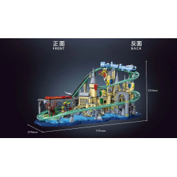DK 80034 Magic Roller Coaster Xếp hình lắp ráp ghép mô hình Tàu lượn lâu đài ma thuật