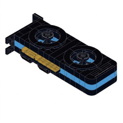No license INTOF0308 Xếp hình lắp ráp ghép mô hình Card đồ họa Intel ARC
