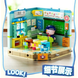 inbrixx 888006 Xếp hình lắp ráp ghép mô hình Sự nghiệp của McDull: Nhật ký chuyển gạch