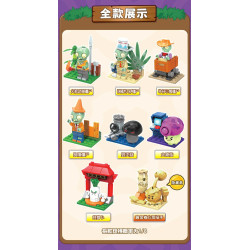 GUDI 60038 Xếp hình lắp ráp ghép mô hình Plants vs. Zombies: Minifigure Blind Box Tập 9