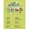 Forange FC8196 Xếp hình lắp ráp ghép mô hình 6 loài động vật hoang dã nhỏ: chuột đồng, gấu trúc đỏ, capybara, rái cá, kỳ nhông, tắc kè hoa