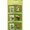 Forange FC8196 Xếp hình lắp ráp ghép mô hình 6 loài động vật hoang dã nhỏ: chuột đồng, gấu trúc đỏ, capybara, rái cá, kỳ nhông, tắc kè hoa