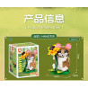 Forange FC8196 Xếp hình lắp ráp ghép mô hình 6 loài động vật hoang dã nhỏ: chuột đồng, gấu trúc đỏ, capybara, rái cá, kỳ nhông, tắc kè hoa