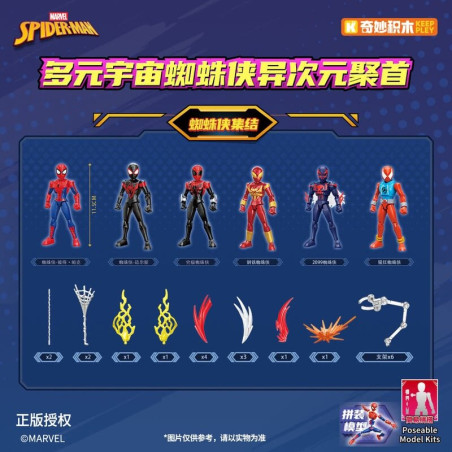 Keeppley 73055 Xếp hình lắp ráp ghép mô hình Spider-Man: Web vs. Bugle Daily Assembly