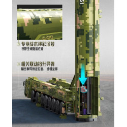 Keeppley 23052 Xếp hình lắp ráp ghép mô hình Tên lửa chiến lược liên lục địa Dongfeng-61 phóng từ mặt đất