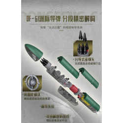 Keeppley 23052 Xếp hình lắp ráp ghép mô hình Tên lửa chiến lược liên lục địa Dongfeng-61 phóng từ mặt đất