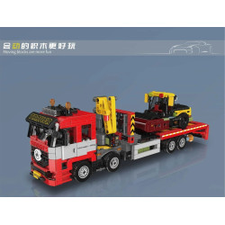 MouldKing 24132 Roadside Rescue Hauler Xếp hình lắp ráp ghép mô hình Xe vận chuyển hỗ trợ bên đường