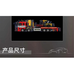 MouldKing 24132 Roadside Rescue Hauler Xếp hình lắp ráp ghép mô hình Xe vận chuyển hỗ trợ bên đường