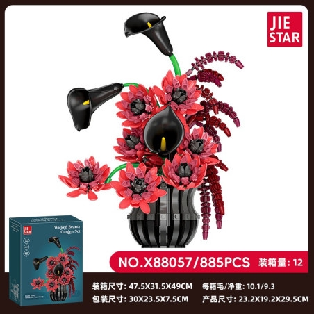 JIESTAR X88057 Xếp hình lắp ráp ghép mô hình Bộ vườn quyến rũ cuối cùng