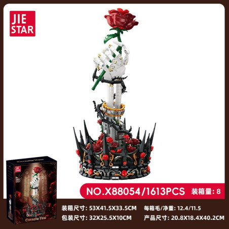 JIESTAR X88054 Xếp hình lắp ráp ghép mô hình Hoa loa kèn nước Monet