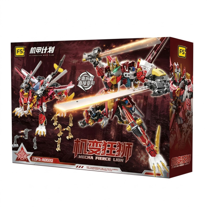 F5 FS-A0020 Xếp hình lắp ráp ghép mô hình Dự án Mecha: Biến đổi Mecha thành Sư tử điên