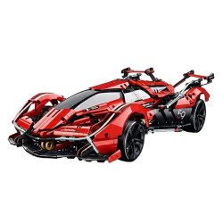 GULY 10659 Xếp hình lắp ráp ghép mô hình Mẫu xe thể thao ý tưởng V12 Lambo 1:8
