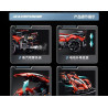 GULY 10659 Xếp hình lắp ráp ghép mô hình Mẫu xe thể thao ý tưởng V12 Lambo 1:8