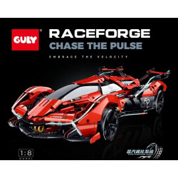 GULY 10659 Xếp hình lắp ráp ghép mô hình Mẫu xe thể thao ý tưởng V12 Lambo 1:8