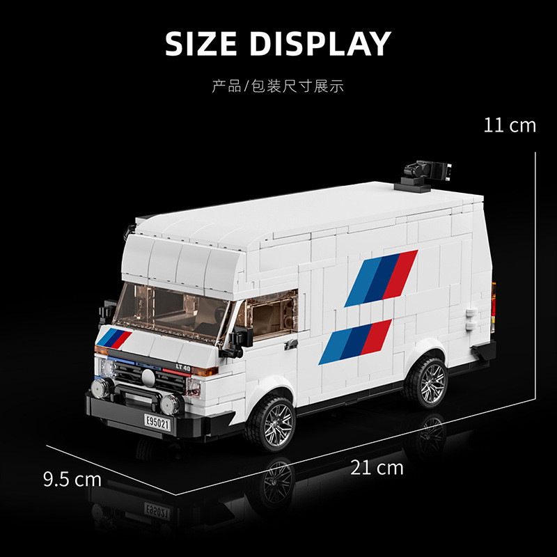 12GO 95021 Xếp hình lắp ráp ghép mô hình Xe du lịch BM, siêu xe E30, xe vận tải hậu cần cuộc đua