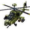 Sluban M38-B1536 Xếp hình lắp ráp ghép mô hình trực thăng vũ trang Apache