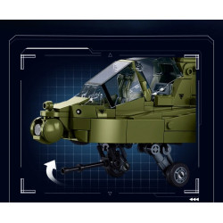 Sluban M38-B1536 Xếp hình lắp ráp ghép mô hình trực thăng vũ trang Apache
