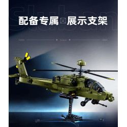 Sluban M38-B1536 Xếp hình lắp ráp ghép mô hình trực thăng vũ trang Apache