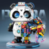minGDi LEIBAO D014 Xếp hình lắp ráp ghép mô hình Cơ khí gấu trúc Cyborg