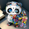 minGDi LEIBAO D014 Xếp hình lắp ráp ghép mô hình Cơ khí gấu trúc Cyborg