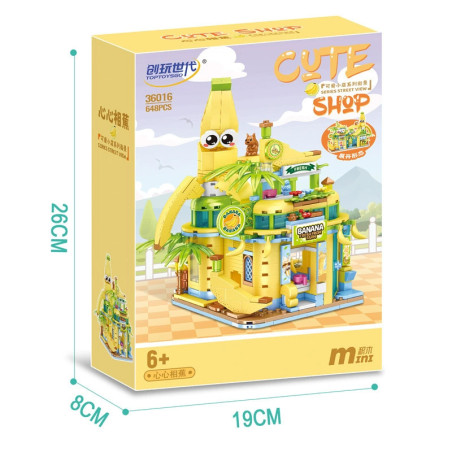 toy generation 36016 Xếp hình lắp ráp ghép mô hình Cửa hàng nhỏ dễ thương: Xinxinxiangjiao