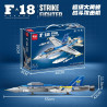 minGDi LEIBAO K2177 Xếp hình lắp ráp ghép mô hình Máy bay chiến đấu tấn công F18 Super Hornet