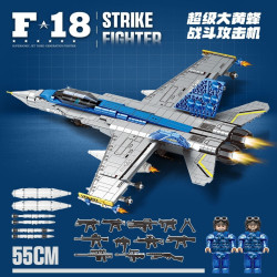 minGDi LEIBAO K2177 Xếp hình lắp ráp ghép mô hình Máy bay chiến đấu tấn công F18 Super Hornet