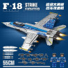 minGDi LEIBAO K2177 Xếp hình lắp ráp ghép mô hình Máy bay chiến đấu tấn công F18 Super Hornet