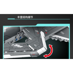 minGDi LEIBAO 8919 Xếp hình lắp ráp ghép mô hình Dự án Nantianmen: Máy bay chiến đấu không gian và không gian Xuânnv