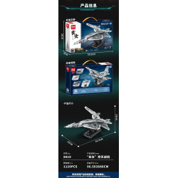 minGDi LEIBAO 8919 Xếp hình lắp ráp ghép mô hình Dự án Nantianmen: Máy bay chiến đấu không gian và không gian Xuânnv