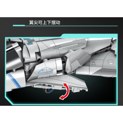 minGDi LEIBAO 8921 Xếp hình lắp ráp ghép mô hình Dự án Nantianmen: Máy bay chiến đấu không gian và không gian loại B Baidi
