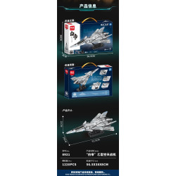 minGDi LEIBAO 8921 Xếp hình lắp ráp ghép mô hình Dự án Nantianmen: Máy bay chiến đấu không gian và không gian loại B Baidi