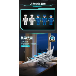 minGDi LEIBAO 8925 Xếp hình lắp ráp ghép mô hình Dự án Nantianmen: Tàu sân bay chiến lược hàng không vũ trụ quy mô lớn Luanniao